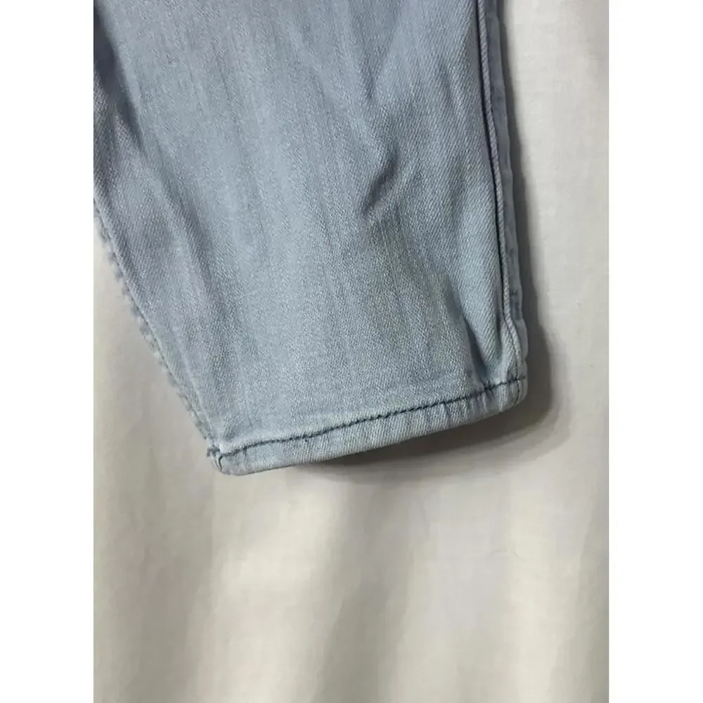 Hollister Womens Light Wash Distressed Skinny Stretch Jeans Denim Size 28x30 EUC